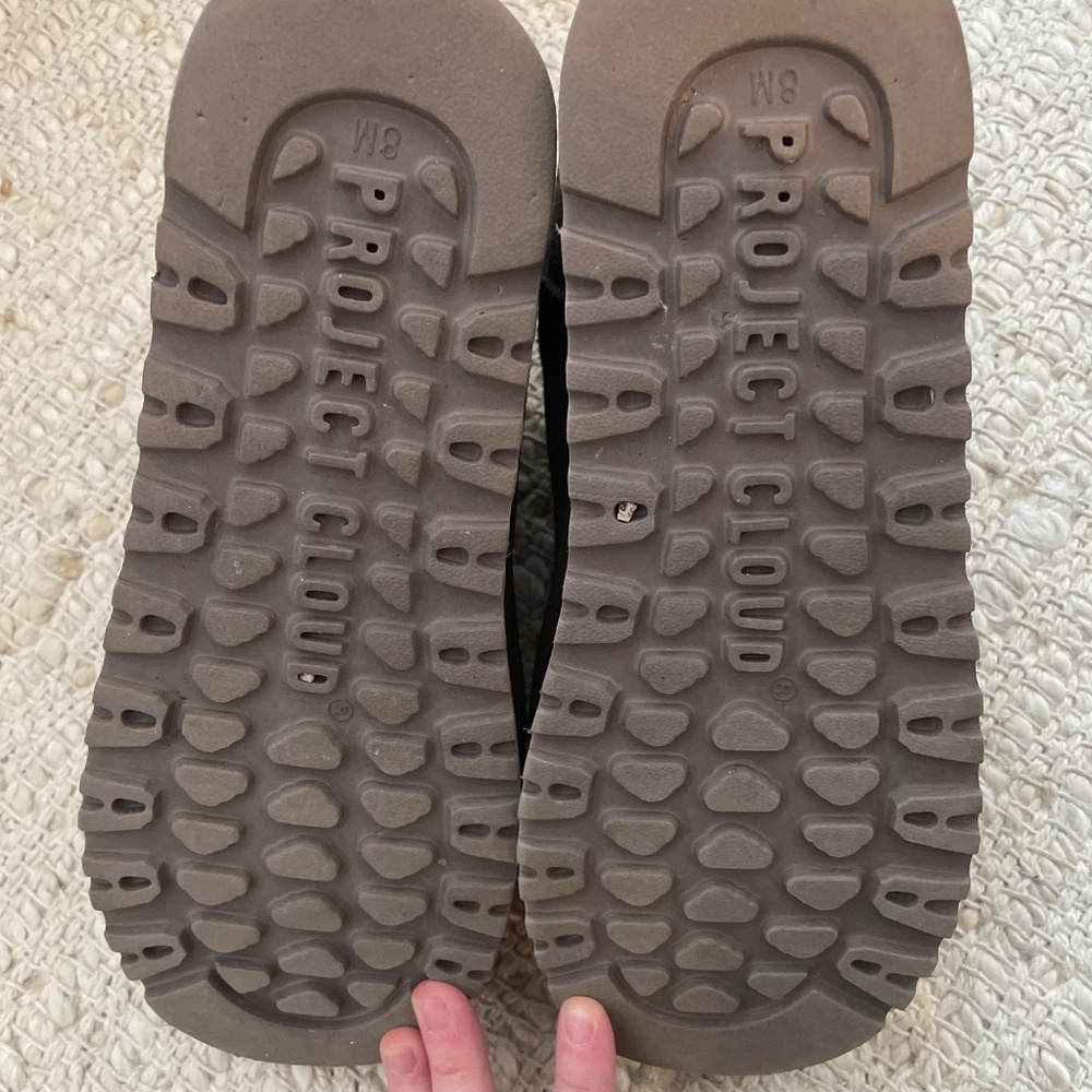 Project Cloud Huggy Platform Leather Shearling Bo… - image 4